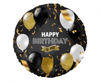 Balon foliowy okrągły Happy Birthday 45cm 1 sztuka FG-OBEB