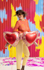 Balon foliowy okulary serca na Walentynki 1 sztuka FB147