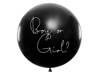 Balon gigant okrągły Boy or Girl Baby Shower różowe konfetti 100cm 1 sztuka BG36-2-D