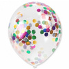 Balon z kolorowym konfetti ok. 30cm 1szt BAL42