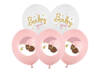 Balony Baby Girl miś księżyc 30cm 6 sztuk SB14P-337-000-6