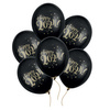 Balony Happy 2024! złoty nadruk 6 sztuk SB14P-200-2024-6