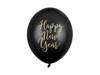 Balony Happy New Year złoty nadruk 6 sztuk SB14P-202-010-6