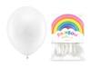 Balony Rainbow 23cm pastelowe białe 10 sztuk RB23P-008-10