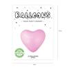 Balony Serca różowe 30cm 6 sztuk 110010