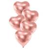 Balony foliowe serca różowe złoto 45cm 10 sztuk FB9M-019R-10x