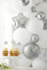 Balony glossy srebrne 12cm 50 sztuk CHB1-5-018-50