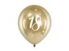 Balony na 18 urodziny Glossy złote 30cm 6 sztuk CHB14-1-18-019-6