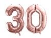 Balony na 30 urodziny różowe złoto 22 sztuki A15