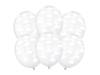 Balony przezroczyste w białe chmurki 30cm 6 sztuk SB14C-230-099-6
