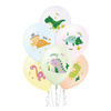 Balony urodzinowe Dinozaury 27cm 6 sztuk 400854