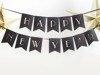 Baner na Nowy Rok Happy New Year czarny 170cm 1szt. GRL64