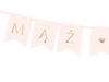 Baner weselny Mąż♥Żona jasnoróżowy 110cm 1szt. GRL67-081J