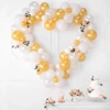 Białe balony metaliczne 23cm 100 sztuk SB10M-008-100x