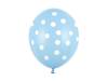Błękitne balony w białe kropki 6 sztuk SB14P-223-011W-6