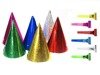 Czapeczki i gwizdki urodzinowe holograficzne kolorowe zestaw XXL 20el. zes-IMPR4