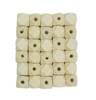 Drewniane geometryczne koraliki do prac kreatywnych DIY 12mm 30 sztuk PJ-0768