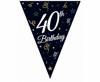 Girlanda urodzinowa flagi 40th Birthday 28x270cm GP-GF40