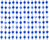 Kurtyna imprezowa gwiazdki niebieskie 100x200cm 1 sztuka SH-KGMN