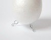 Nóżki wbijane do jajek styropianowych 300szt srebrne NWS-300x