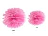 Pompon bibułowy 25cm różowy 1szt pp25-006