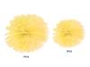 Pompon bibułowy 25cm żółty 1szt pp25-084
