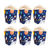 Pudełka na popcorn słodycze Kosmos 6 sztuk 129807