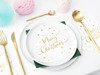Serwetki świąteczne Choinka Merry Christmas białe 20 sztuk SPK8-Święta