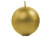 Świeca kula złota 8cm metaliczna 1 sztuka SKUMET80-019-1x