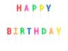 Świeczki urodzinowe Happy Birthday kolorowe SCS-13