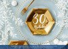 Talerzyki na 30 urodziny 30th Birthday złote 20cm 6 sztuk TPP73-30-019M