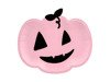 Talerzyki na Halloween Dynie różowe 22x25cm 6 sztuk TPP62