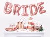 Talerzyki na Wieczór Panieński Bride squad różowe złoto 23cm 6 sztuk TPP21-019R