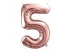 Zestaw balonów na 5 urodziny różowe złoto 21 sztuk A25