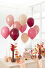 Zestaw balonów różowo śliwkowych 10 sztuk ZBL2