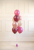 Zestaw balonów różowo śliwkowych 10 sztuk ZBL2