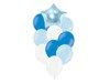 Zestaw balonów słupek niebieskie i białe 10 sztuk SL1